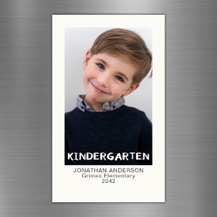 Kindergarten School Year Keepsake Photo Magnet