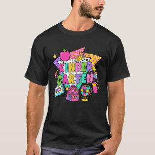 Kindergarten Squad Back To School 90s Teacher Life T-Shirt