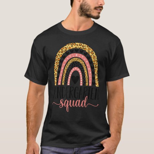 Kindergarten Squad Team Kg1 Kg2 Teacher Back To Sc T-Shirt