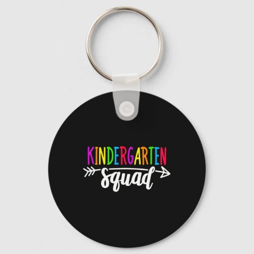 Kindergarten Squad Tee Teacher Back To School  Keychain