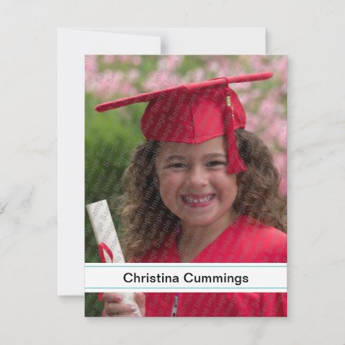 Kindergarten Stripes Graduation Announcement
