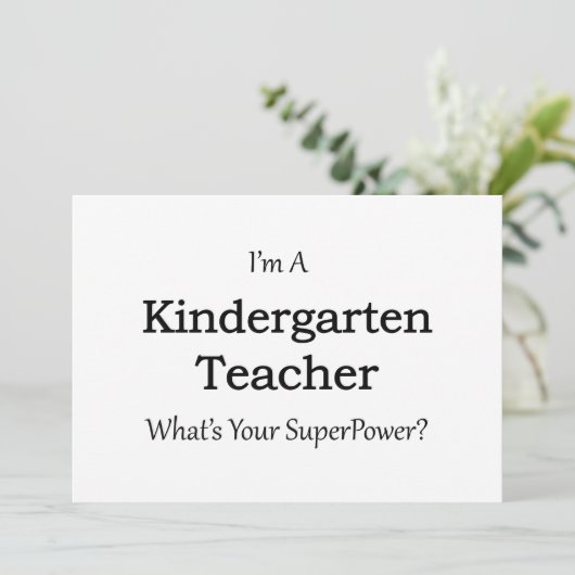 Kindergarten Teacher (Standing Front)