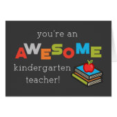 Kindergarten Teacher Appreciation Day Books+Apple (Front Horizontal)