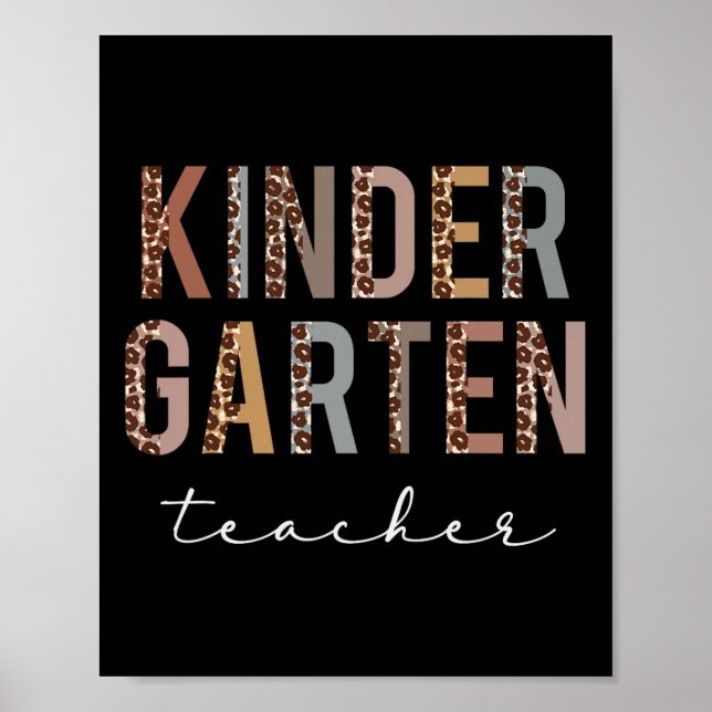 Kindergarten Teacher Back To School Appreciation L Poster (Front)