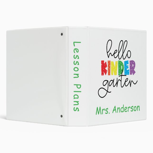Kindergarten Teacher Binder Lesson Plans (Background)