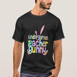 Kindergarten Teacher Bunny One Hoppy Kindergarten T-Shirt