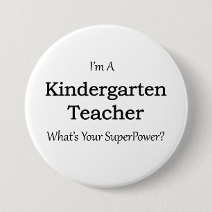 Kindergarten Teacher Button