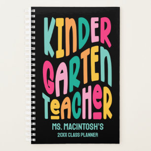 Kindergarten Teacher Colorful Text Planner