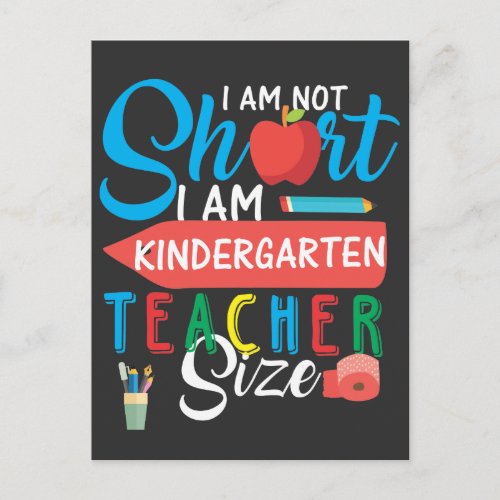 Kindergarten Teacher Day Educator Creative Postcard