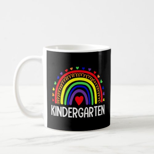 Kindergarten Teacher First Day Of School Heart Rai Coffee Mug