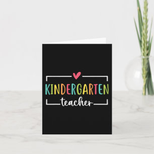 Kindergarten Teacher First Day of School Welcome B Card