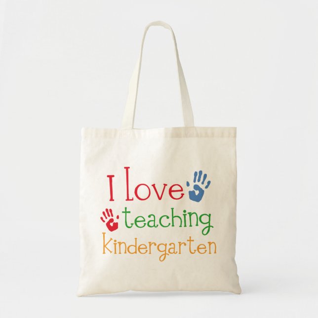 Kindergarten Teacher Gift Tote Bag (Front)