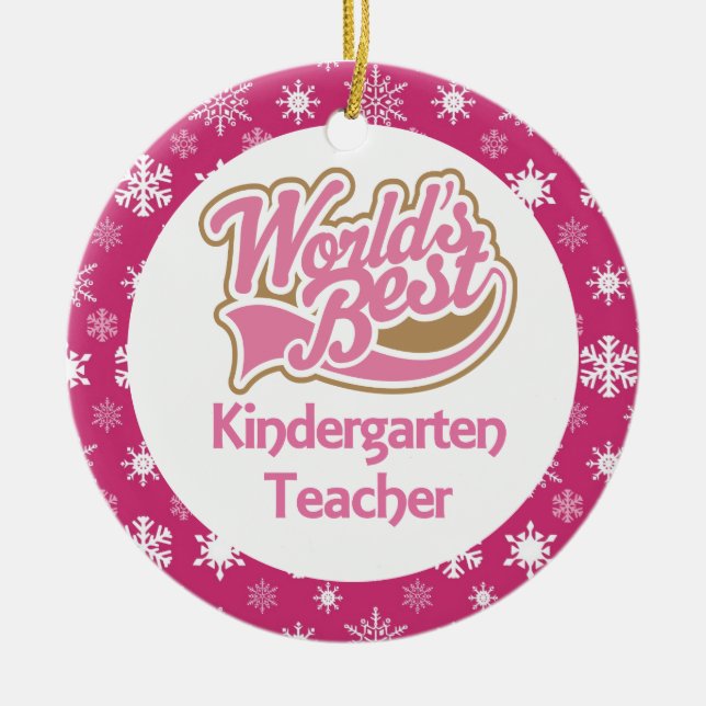 Kindergarten Teacher Ornament (Front)