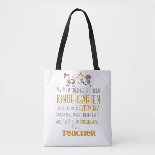 Kindergarten Teacher Personalized Tote Bag