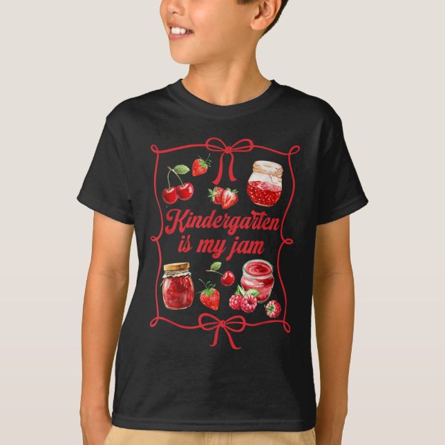 Kindergarten Teacher Squad Strawberry Kindergarten T-Shirt (Front)