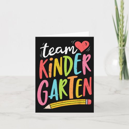 Kindergarten Teacher Student Fun Back To School Gi Card