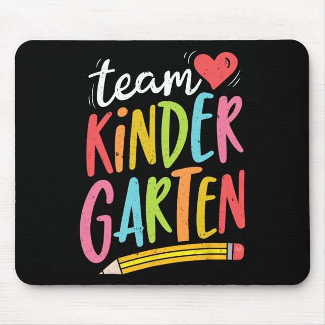 Kindergarten Teacher Student Fun Back To School Gi Mouse Pad (Front)