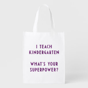 Kindergarten Teacher Superpower Bag