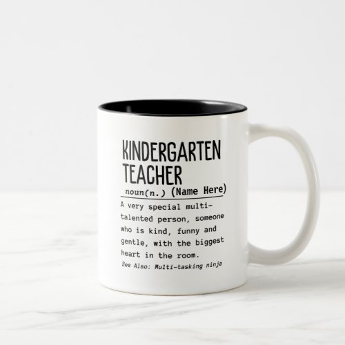 Kindergarten teacher Two_Tone coffee mug