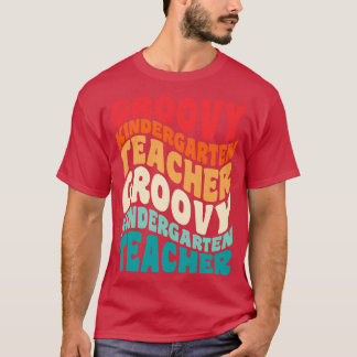 Kindergarten Teacher Vintage Retro 60s 70s 80s Vib T-Shirt