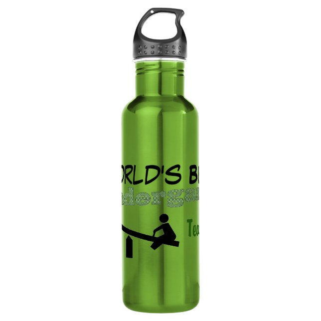 Kindergarten Teacher Water Bottle (Front)