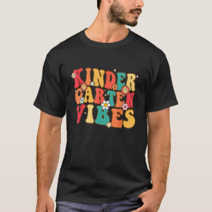 Kindergarten Vibes Kinder Crew Retro First Day Of  T-Shirt