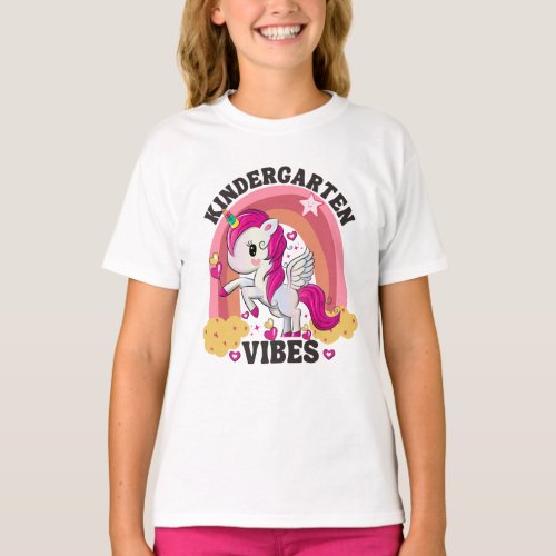 Kindergarten Vibes Kindergaten Squad Unicorn T_Shirt