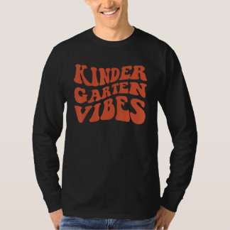 Kindergarten Vibes Retro Colorful And Groovy Scho T-Shirt