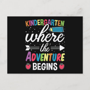 Kindergarten Where The Adventure Begins Postcard