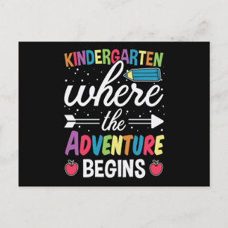 Kindergarten Where The Adventure Begins Postcard