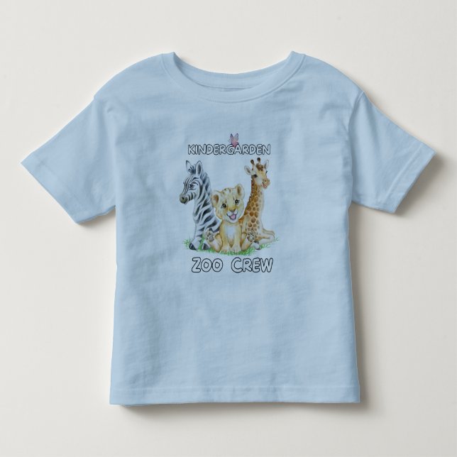 Kindergarten Zoo Crew Funny Circus Cub Animal Love Toddler T-shirt (Front)