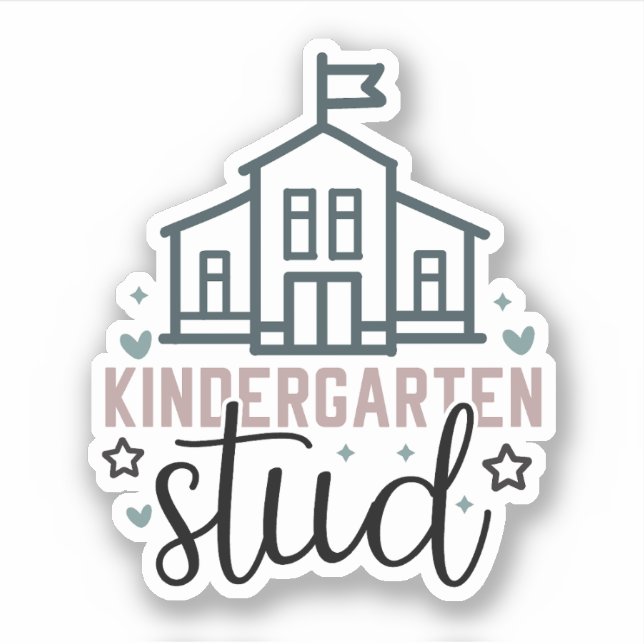 Kindergaten Study Sticker (Front)