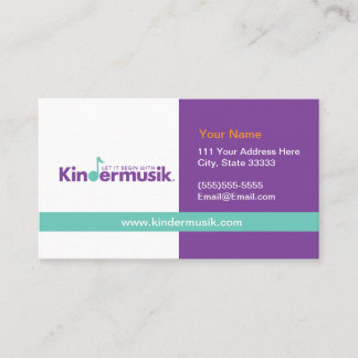 Kindermusik Business Cards