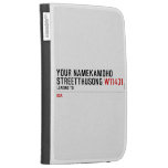 Your NameKAMOHO StreetTHUSONG  Kindle Cases