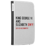 king george vi and elizabeth  Kindle Cases