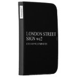 LONDON STREET SIGN  Kindle Cases