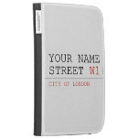 Your Name Street  Kindle Cases