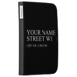 Your Name Street  Kindle Cases