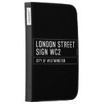 LONDON STREET SIGN  Kindle Cases