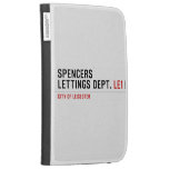 Spencers Lettings Dept.  Kindle Cases