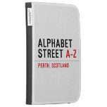 Alphabet  Street  Kindle Cases