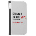 C.risaaq daahir  Kindle Cases