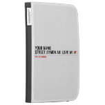 Your Name Street aymen abi love w1  Kindle Cases