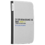 59 STR RENAISSIANCE SQ SIGN  Kindle Cases