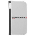 Keep calm is Faith birthday w1  Kindle Cases
