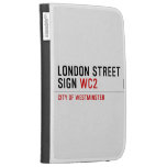 LONDON STREET SIGN  Kindle Cases