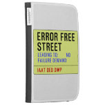 Error Free Street  Kindle Cases