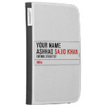 Your Name Ashhad  Kindle Cases