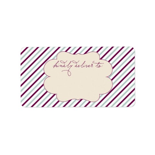 kindly-deliver-to-address-label-zazzle