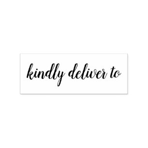Kindly deliver to calligraphy rubber stamp